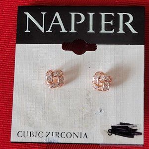 BRAND NEW NAPIER, CUBIC ZIRCONIA EARRINGS!!!